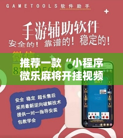 推荐一款“小程序微乐麻将开挂视频”详细分享装挂步骤
