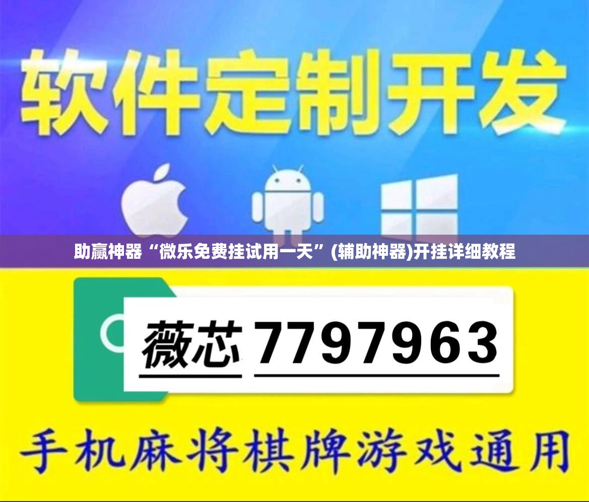 助赢神器“微乐免费挂试用一天”(辅助神器)开挂详细教程