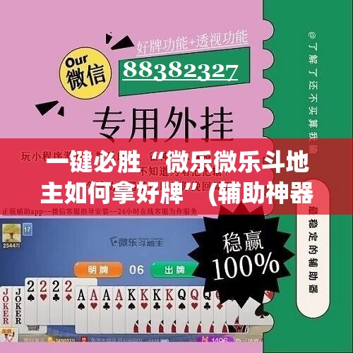 一键必胜“微乐微乐斗地主如何拿好牌”(辅助神器)开挂详细教程