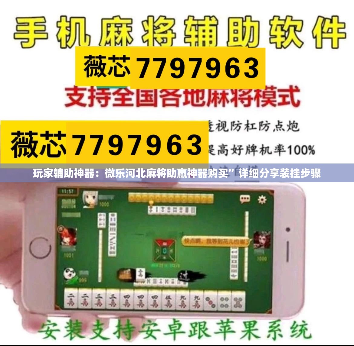 玩家辅助神器：微乐河北麻将助赢神器购买”详细分享装挂步骤