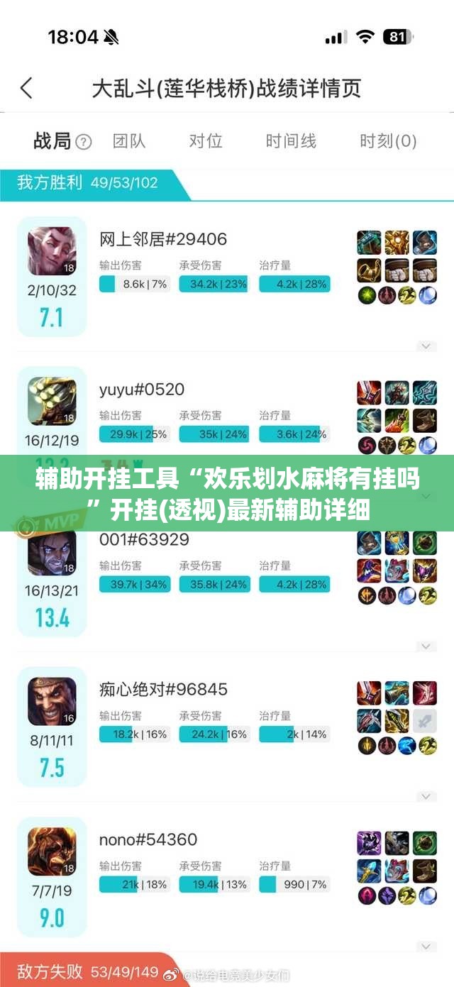 辅助开挂工具“欢乐划水麻将有挂吗”开挂(透视)最新辅助详细