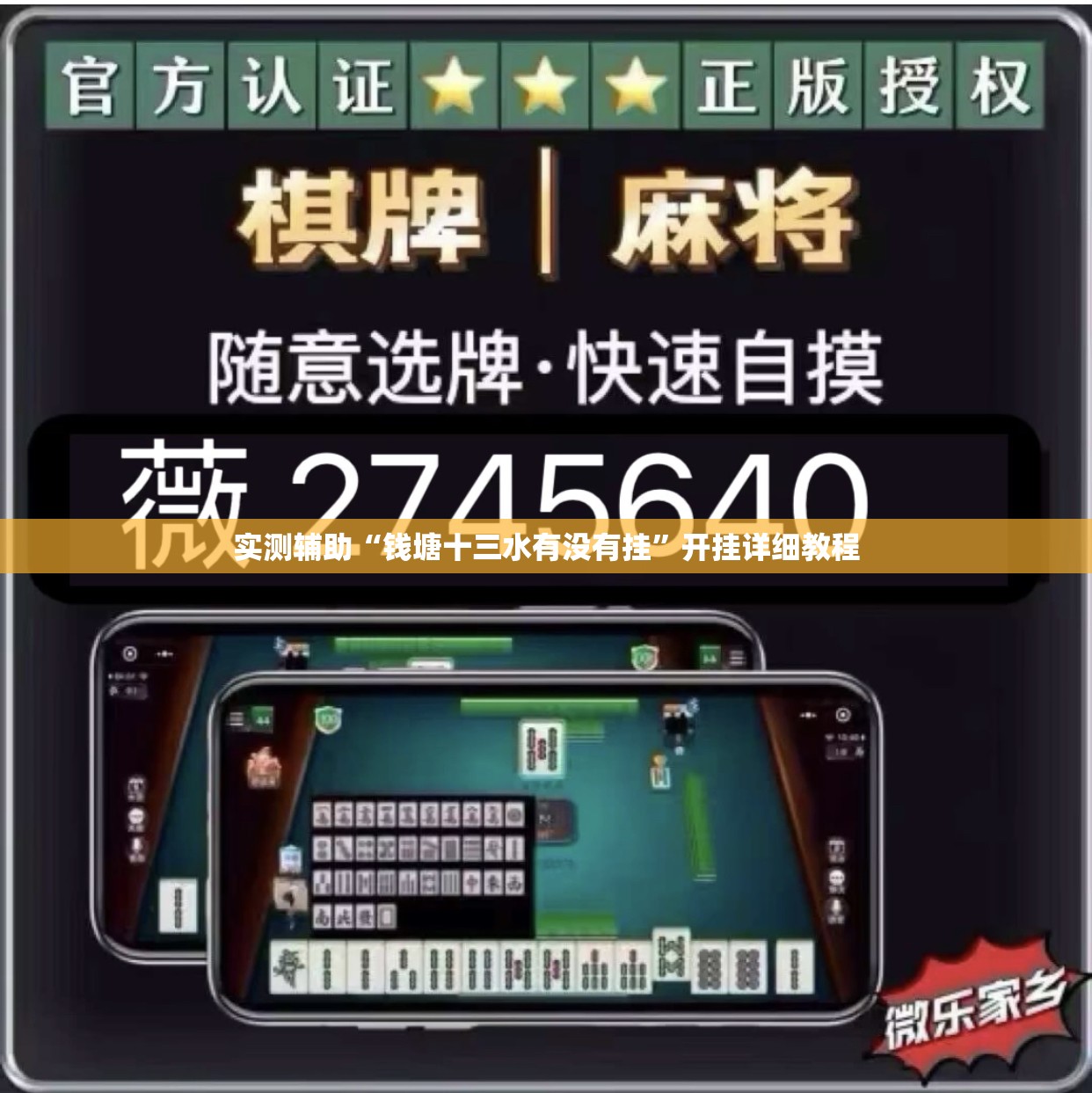 实测辅助“钱塘十三水有没有挂	”开挂详细教程