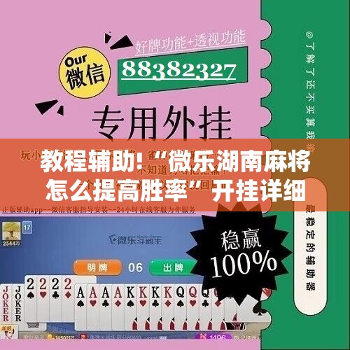 教程辅助!“微乐湖南麻将怎么提高胜率”开挂详细教程
